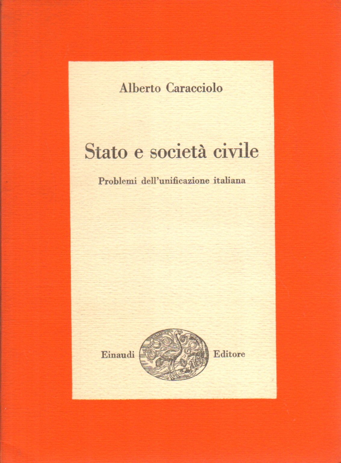 État et société civile, Alberto Caracciolo