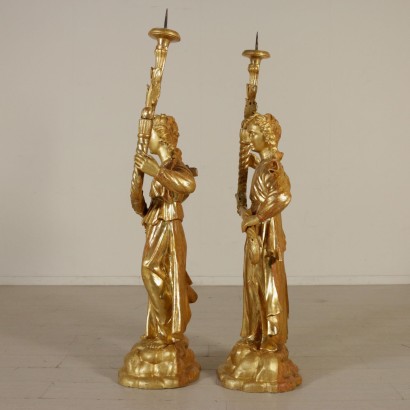 Par de Estatuas de Oro