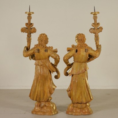 Pair of Statues Golden