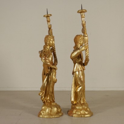 Pair of Statues Golden