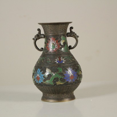 antiguo, jarrón, jarrón antiguo, jarrón antiguo, jarrón antiguo japonés, jarrón antiguo, jarrón japonés, jarrón del siglo XIX, jarrón de Japón, jarrón de bronce