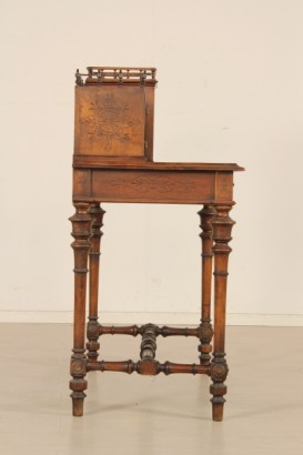 Bottega del 900, 900, liberty, liberty, writing desk, writing table, writing desk, 900 Walnut writing table Italy