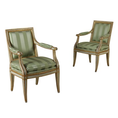 Pair of Armchairs Neoclassical