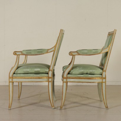 Pair of Armchairs, Neoclassical - side