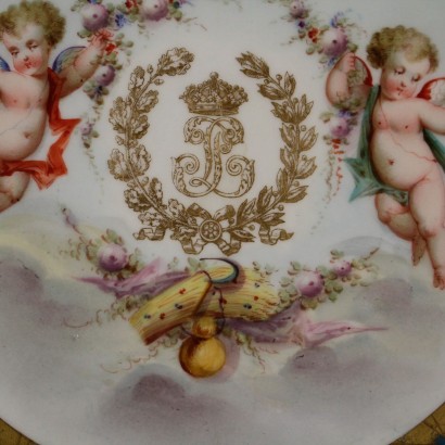 Piatto Sevres, Chateau des Tuileries-particolare