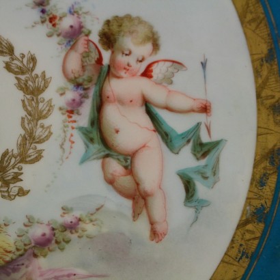 Piatto Sevres, Chateau des Tuileries-particolare