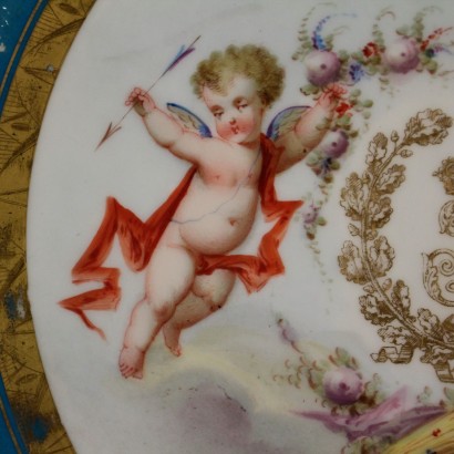 Piatto Sevres, Chateau des Tuileries-particolare