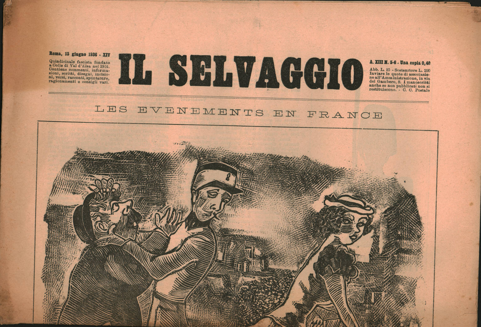 Il Selvaggio Anno XIII n.5-6, 15 Giugno 1936