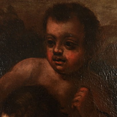 arte, arte italiano, pintura italiana antigua, pintura alegórica, putti naipes