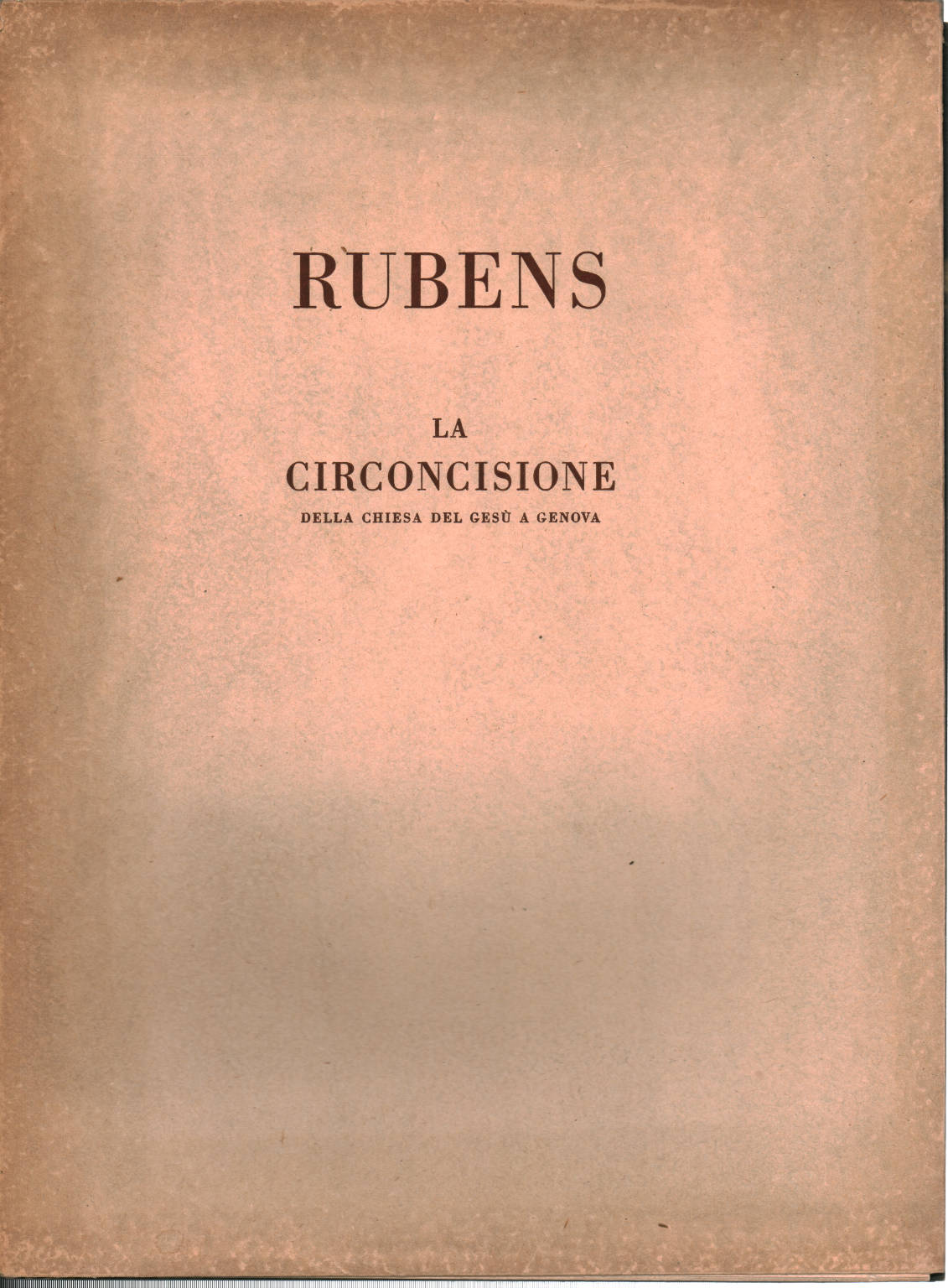 Rubens: la circoncisione, Pasquale Rotondi