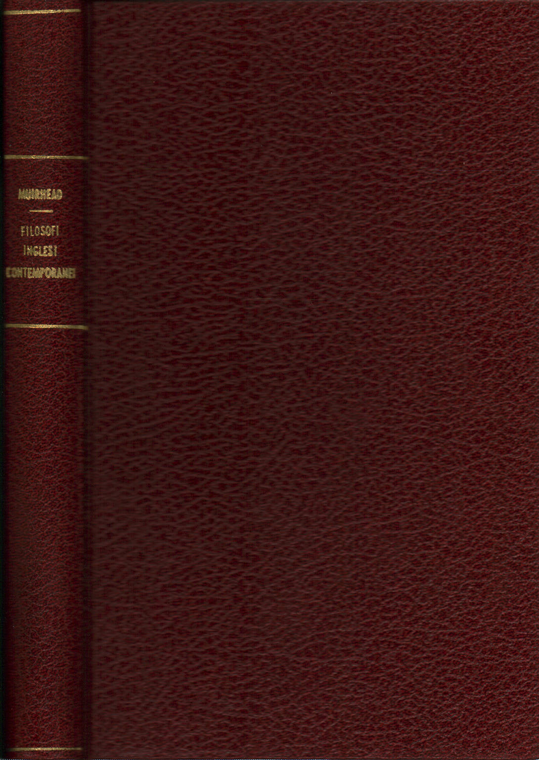 Filosofi inglesi contemporanei, J. H. Muirhead