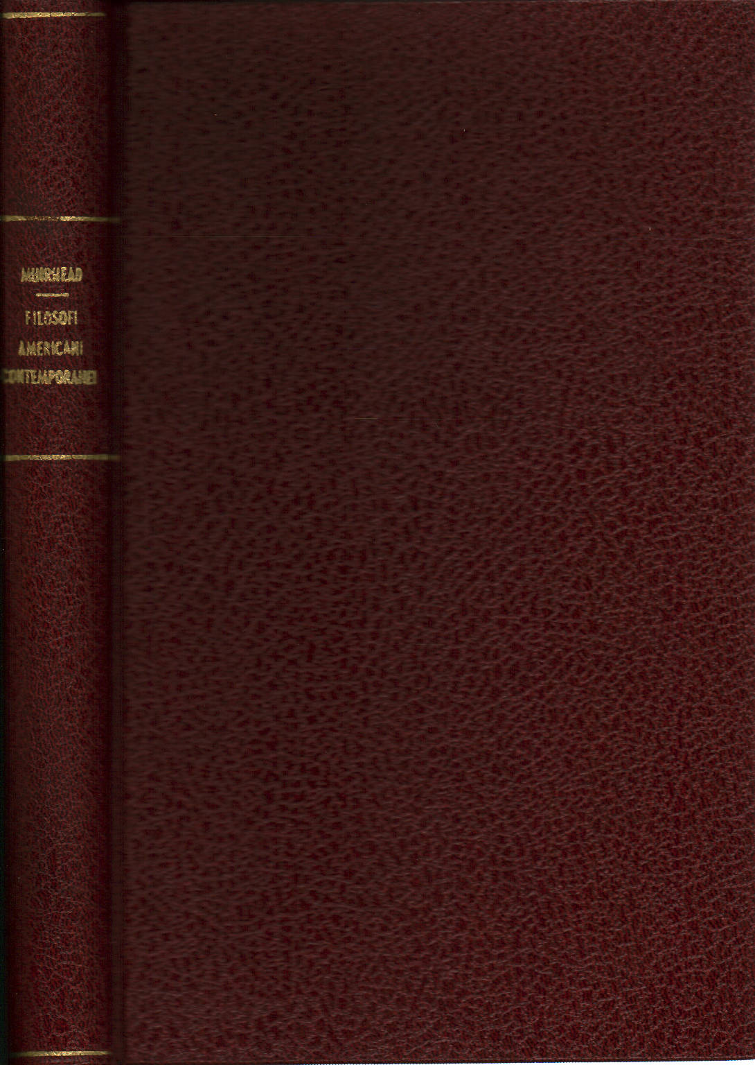 Zeitgenössische amerikanische Philosophen, J. H. Muirhead