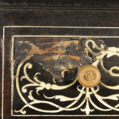 Monetiere Inlaid Ivory detail