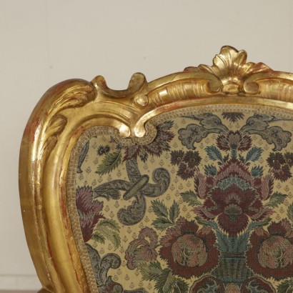 Paar vergoldete Sessel Italien 19. Jahrhundert