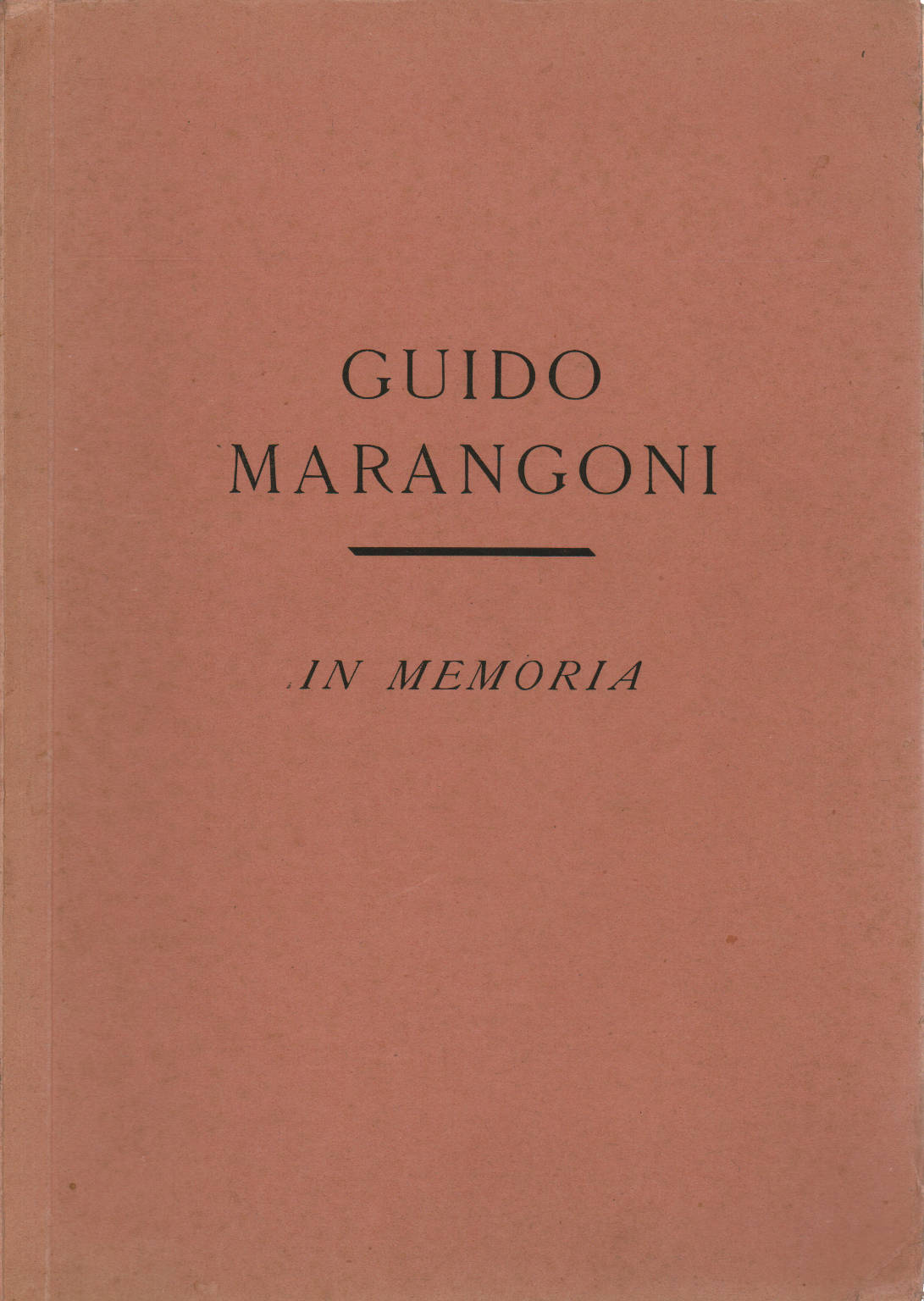 In memoria, Guido Marangoni