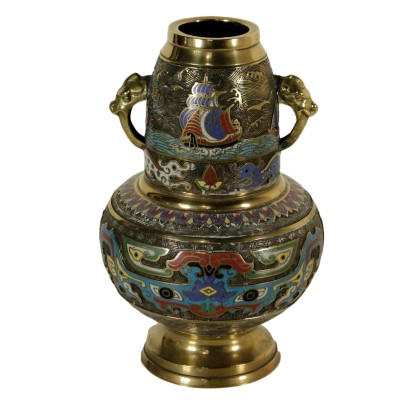 antiquariato, bronzo, antiquariato bronzi, bronzo antico, bronzo antico cinese, bronzo di antiquariato, bronzo del 900, vaso cloisonnè, vaso in bronzo.