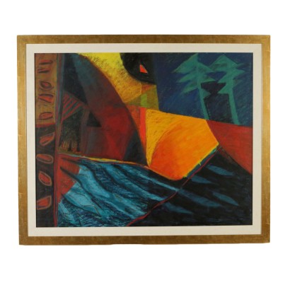 Art contemporain - Peinture Abstraite-le Travail du Togo (Enzo Migneco,1937)
