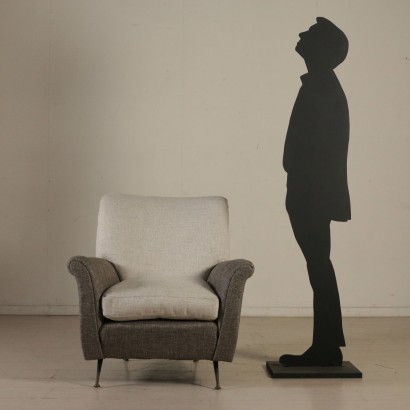 moderne Antiquitäten, moderne Design-Antiquitäten, Sessel, moderne Antiquitäten-Sessel, moderne Antiquitäten-Sessel, italienischer Sessel, Vintage-Sessel, 1950er-1960er-Sessel, 50-60er Design-Sessel