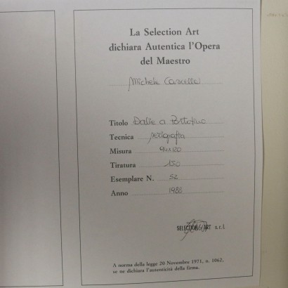 Dahlias in Portofino - certificate