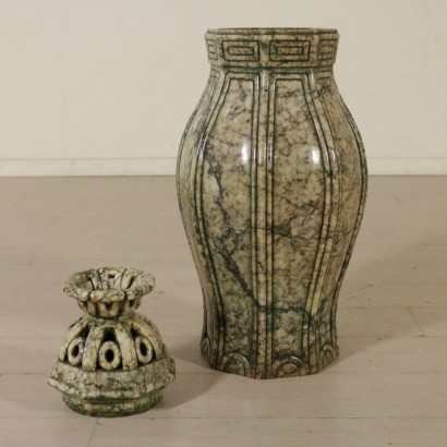 Antik, Vase, antike Vase, antike Vase, antike chinesische Vase, antike Vase, neoklassische Vase, Vase aus dem 19. Jahrhundert, Balustervase, chinesische Vase.