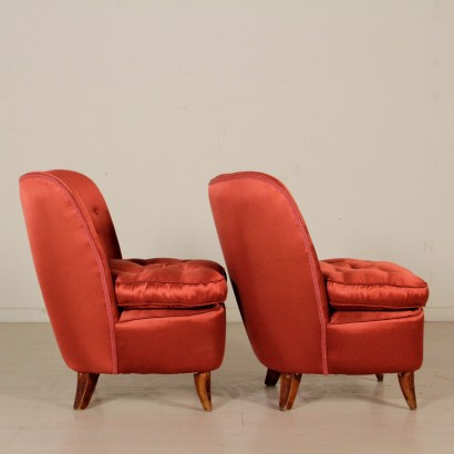 antigüedades modernas, antigüedades de diseño moderno, sillón, sillón de antigüedades modernas, sillón de antigüedades modernas, sillón italiano, sillón vintage, sillón de los años 50, sillón de diseño de los años 50, sillones pequeños, par de sillones.