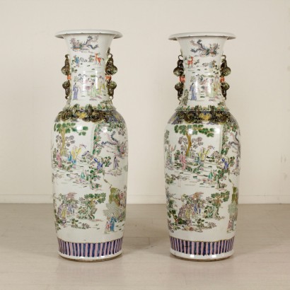 antiquariato, vaso, antiquariato vasi, vaso antico, vaso antico cinese, vaso di antiquariato, vaso neoclassico, vaso del 900, vaso cinese, coppia di grandi vasi, coppia di grandi vasi cinesi.