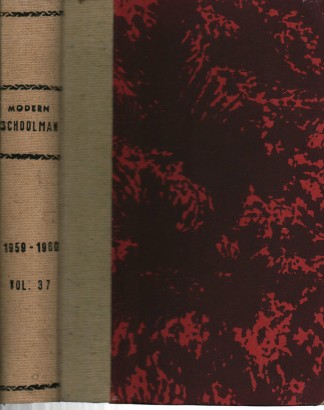 The Modern Schoolman volume XXXVII n.1; n.2; n.3;, AA.VV