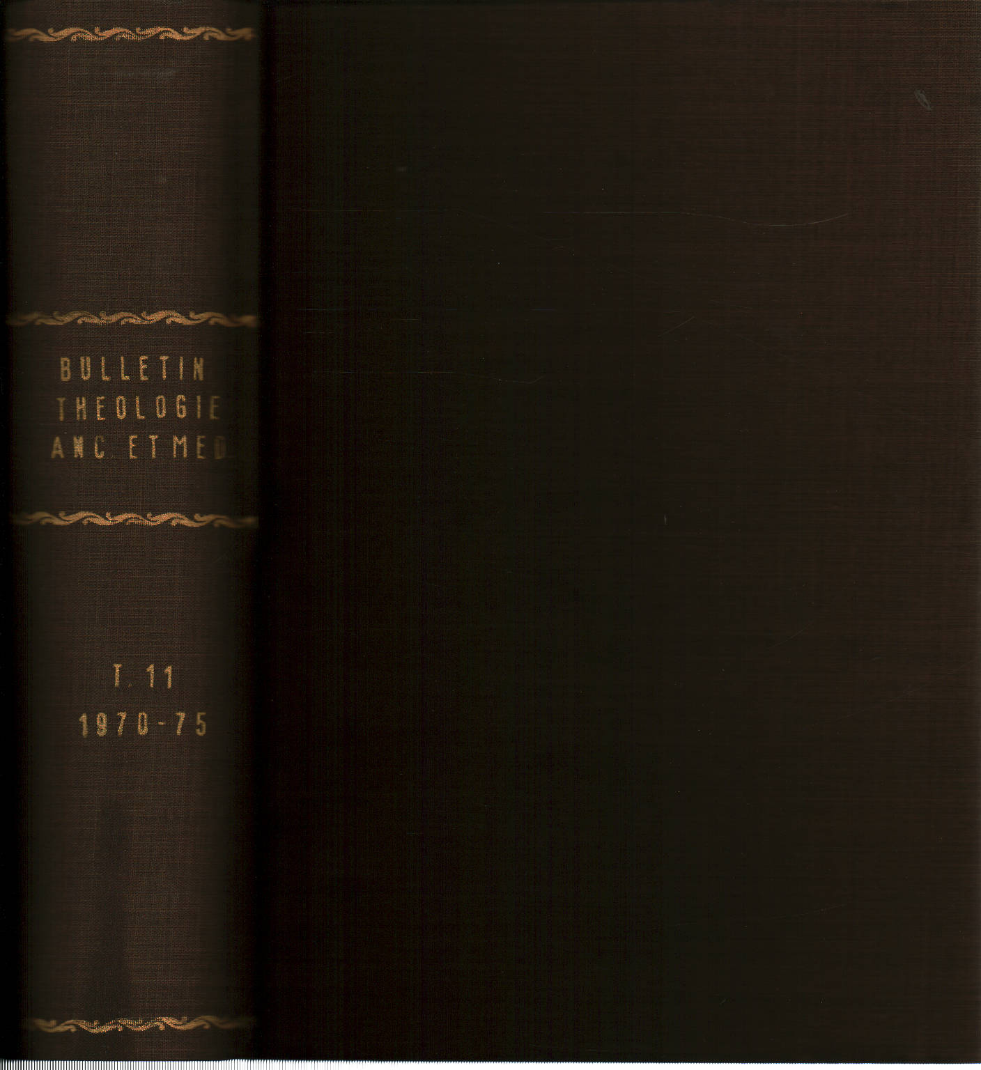 Bulletin de Théologie ancienne et médiévale Tome X, AA.VV.
