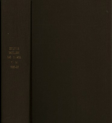 Bulletin de Théologie ancienne et médiévale Tome XIV 1986-1990