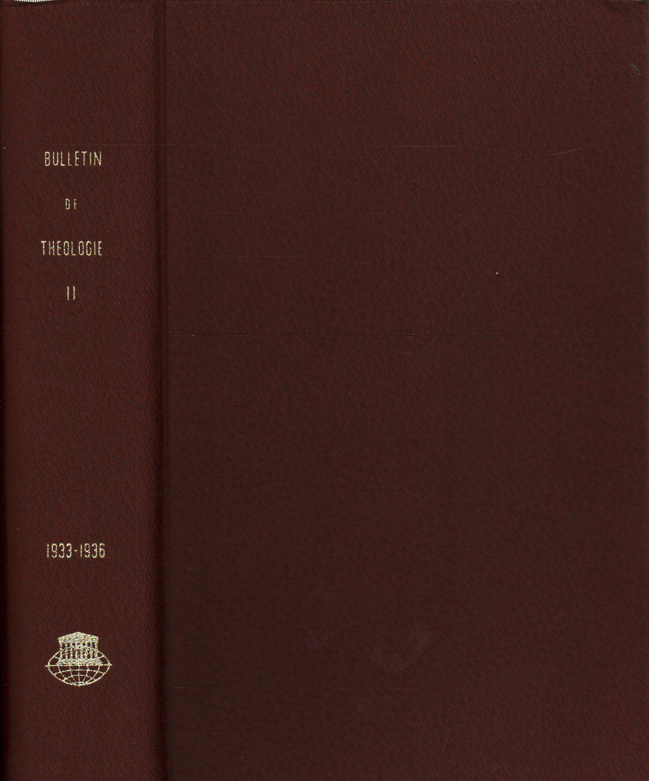 Bulletin de Théologie ancienne et médiévale Tome I, AA.VV.