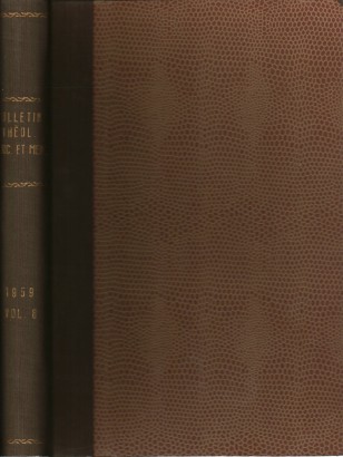 Bulletin de Théologie ancienne et médiévale Tome VIII  n. 882-1392 / n.1393-1768 1959