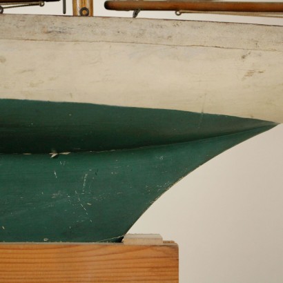 antiquariato, oggetto, antiquariato oggetto, oggetto antico, oggetto antico italiano, oggetto di antiquariato, oggetto neoclassico, oggetto del 900, modellino di barca, barca a vela in legno.