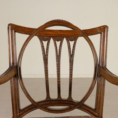 Set of Four Neoclassical Armchairs