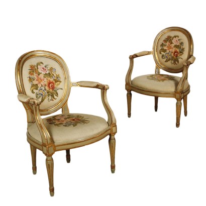 Pair of Armchairs Neoclassical