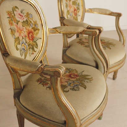 Paar Klassizistische Sessel
