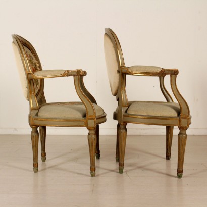 Pair of Armchairs, Neoclassical-right side