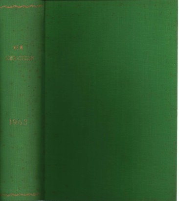 The new scholasticism Volume XXXVII 1963 n.1-2-4