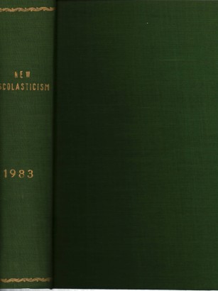 The new scholasticism Volume LVII 1983 n.1-2-3-4
