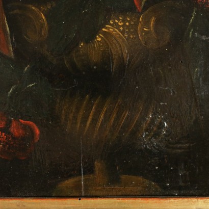 Still life with vase of flowers-detail