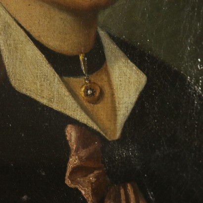 Arte Ottocento- Pittura iconografica-Ritratto Femminile-particolare