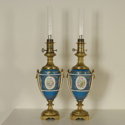 Pair of Oil Lamps