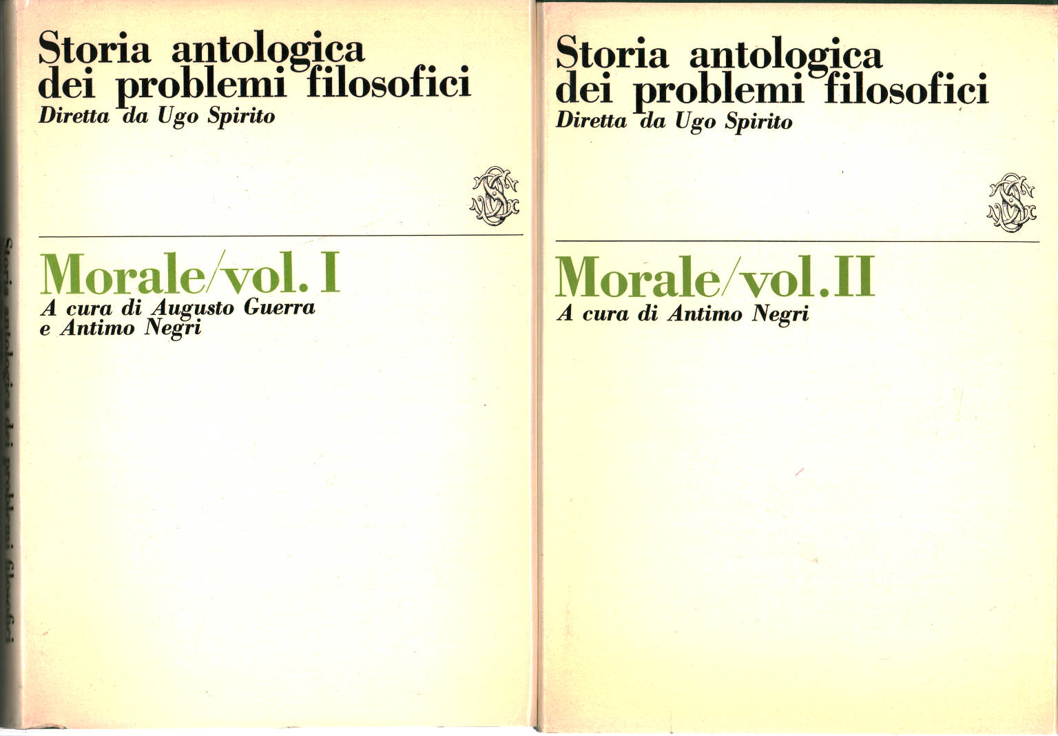 Morale I-II (2 Volumi), Augusto Guerra Antimo Negri
