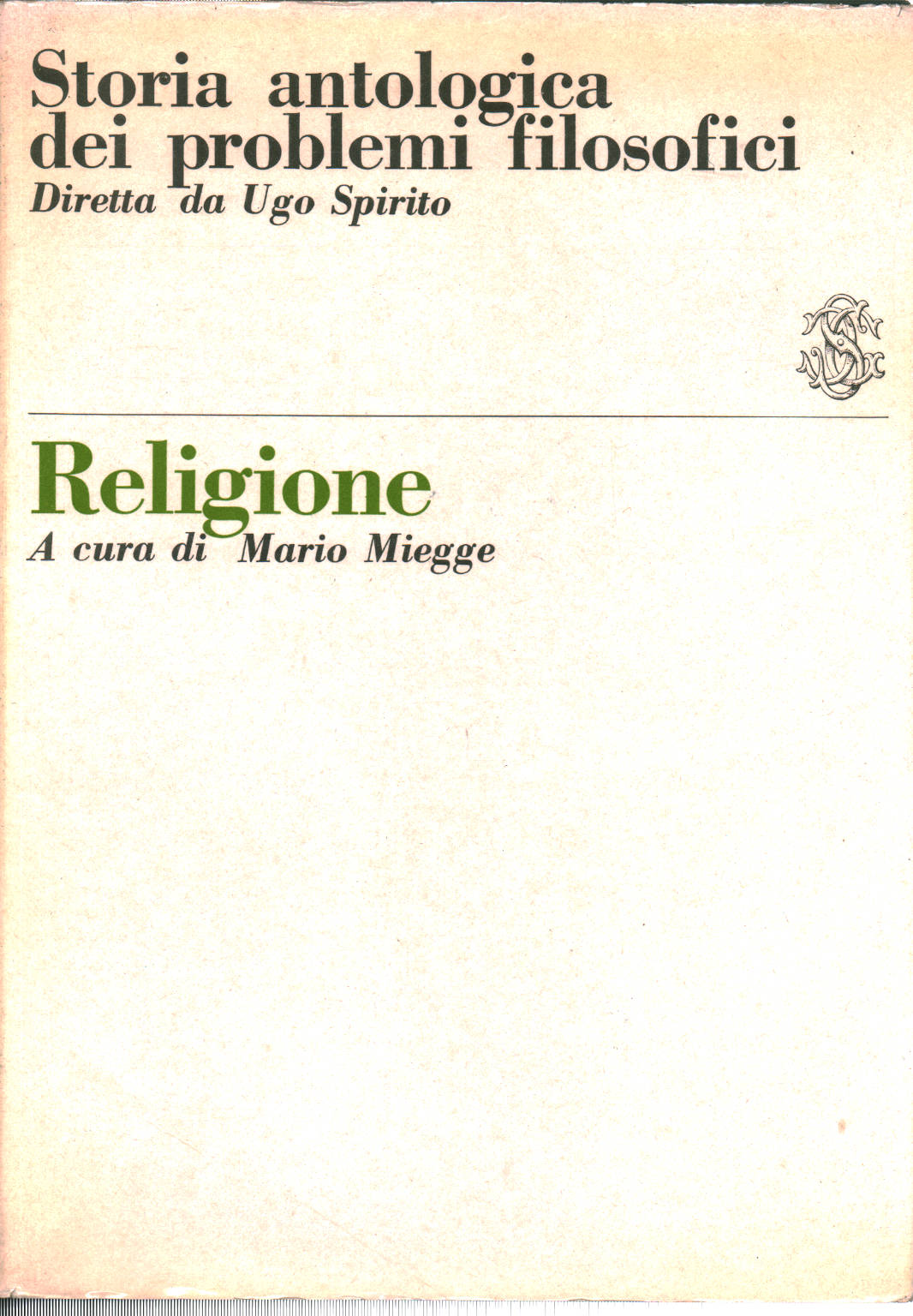 Religione, Mario Miegge