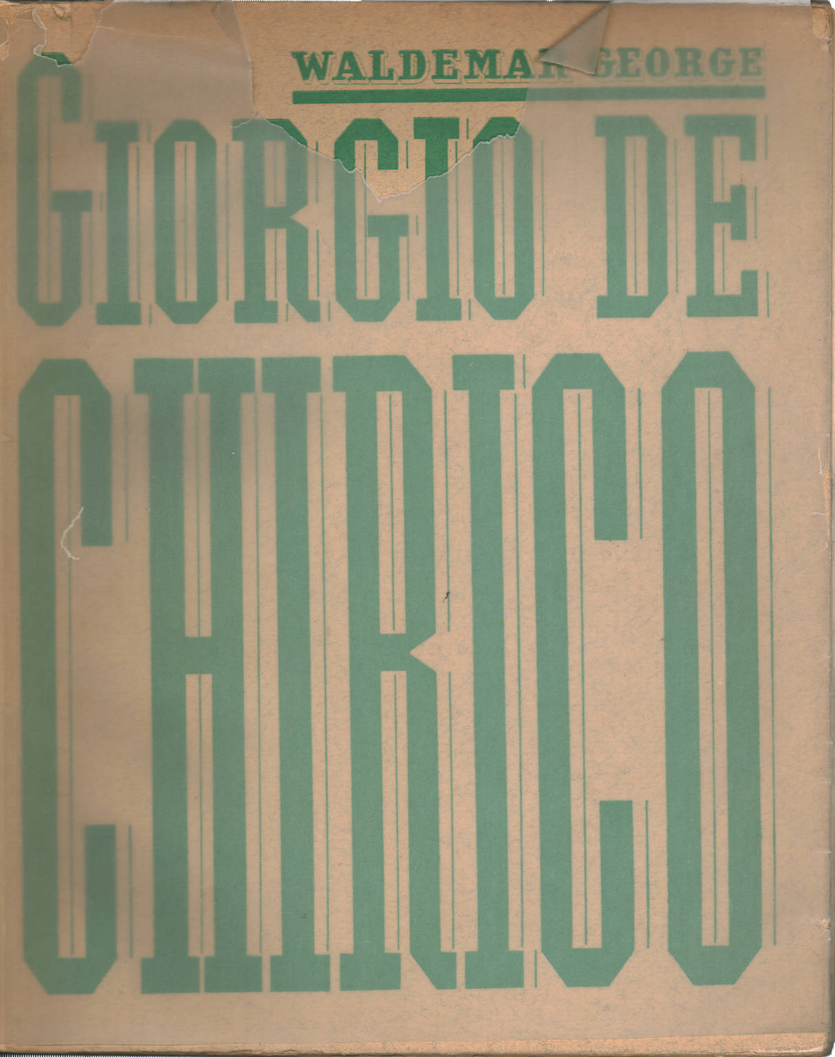 Chirico avec des fragments littéraires de l'artis, Waldemar George