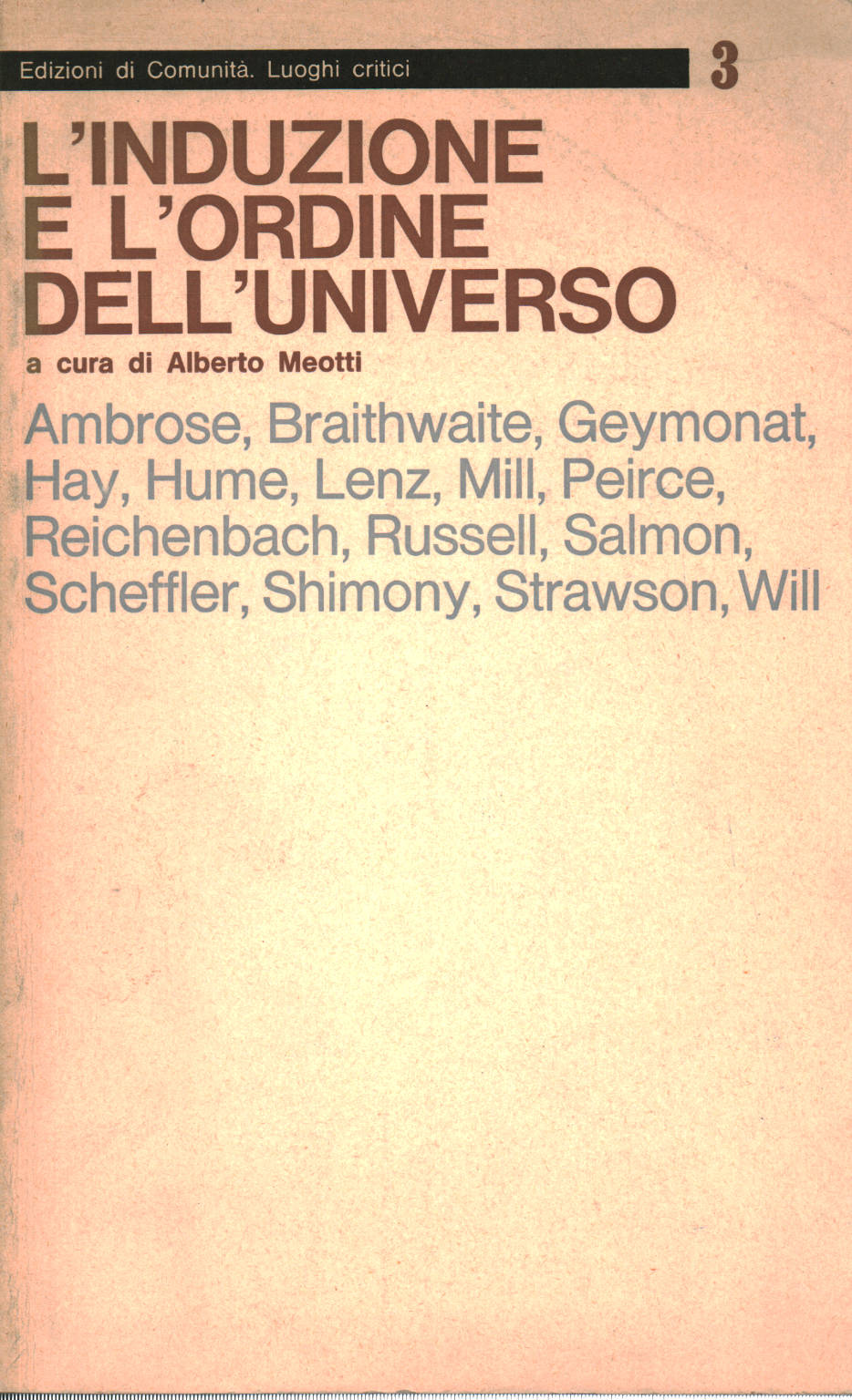 La inducción y el orden del universo, Alberto Meotti