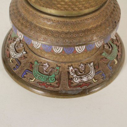 Antiquitäten, Vase, antike Vase, antike Vase, antike italienische Vase, antike Vase, klassizistische Vase, Vase 900, Cloisonné-Vase.