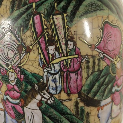 Antiquitäten, Vase, antike Vasen, antike Vase, antike italienische Vase, antike Vase, neoklassische Vase, 900er Vase, Nanjingvase, Steinzeugvase.