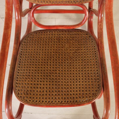 antik, Stuhl, antike Stühle, antiker Stuhl, antiker italienischer Stuhl, antiker Stuhl, neoklassizistischer Stuhl, Stuhl aus den 1900er Jahren, Schaukelstuhl, Schaukelstuhl im Thonet-Stil.