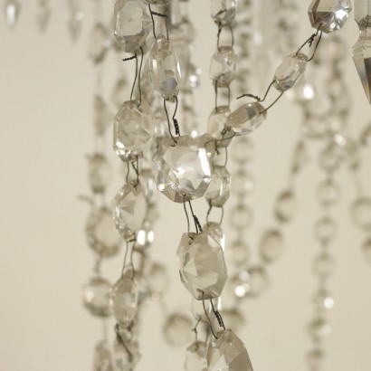 Chandelier Two tiers With Glass Drops-detail