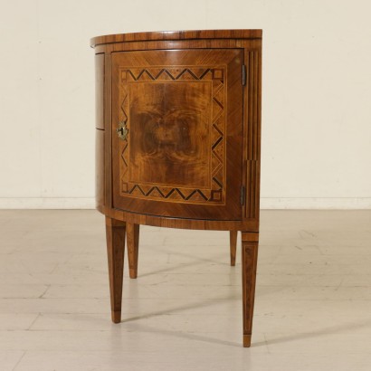 Credenza Demilune Neoclassica-fianco